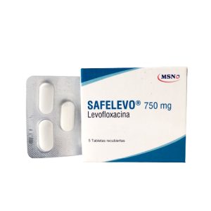 Safelevo - Levofloxacina 750 mg Caja x 5 Tab.