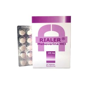Rialer – Mebeverina HCL 135 mg. Caja x 30 Tab.