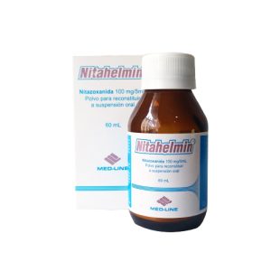 Nithahelmin - Nitazoxanida 100 mg/5 ml Polvo para reconstruir x 60 ml