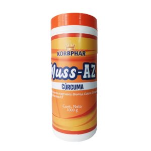Muss - AZ Cúrcuma, Magnesio Zinc Calcio Tarro x 1.000g