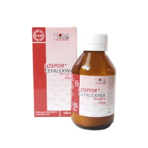 Lospor - Cefalexina 250 mg/5 ml. Frasco x 100 ml.