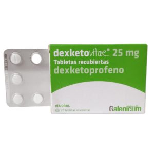 Dexketovitae Tabletas - Dexketoprofeno 25 mg. Caja x 20 Tabs