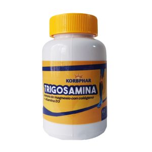 Trigosamina - Cloruro de Magnesio-Colágeno-D3 Caja x 60 Cápsulas