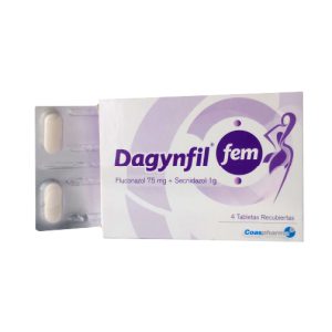 Dagynfil Fem - Fluconazol 75 mg. + Secnidazol 1g Caja x 4 Tabletas