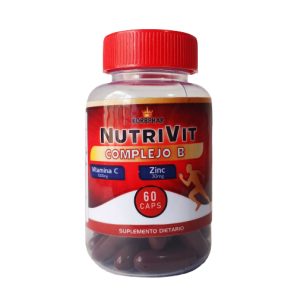 Nutrivit + Zinc - Vitamina C Zinc Magnesio. Frasco x 60 Cap.