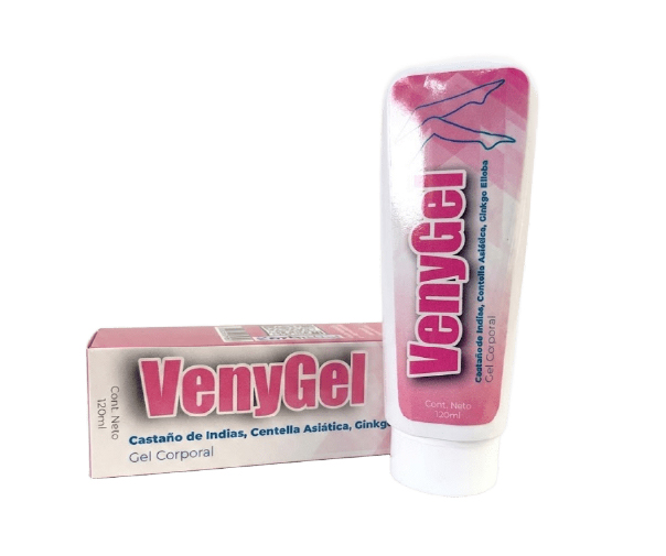 Venygel - Castaño de indias, centella Asiática, ginko biloba. Gel Corporal. Tubo 120 ml